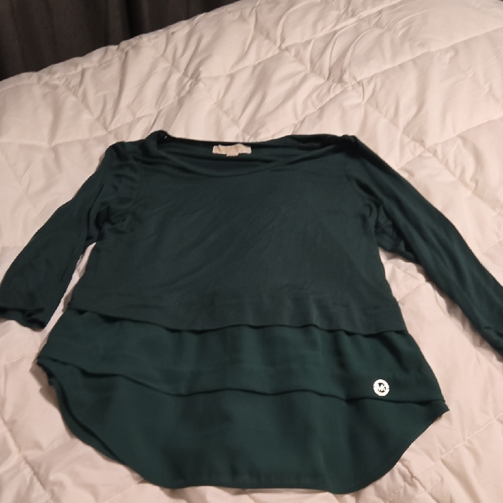 Michael Michael Kors Layered Green Top